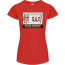 Science Teacher Playground Duty Funny Womens Petite Cut T-Shirt Red