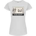 Science Teacher Playground Duty Funny Womens Petite Cut T-Shirt White