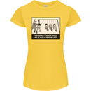 Science Teacher Playground Duty Funny Womens Petite Cut T-Shirt Yellow