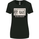 Science Teacher Playground Duty Funny Womens Wider Cut T-Shirt Black