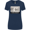 Science Teacher Playground Duty Funny Womens Wider Cut T-Shirt Navy Blue