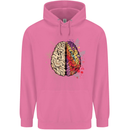 Science vs Artistic Brain Art IQ Physics Childrens Kids Hoodie Azalea