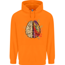 Science vs Artistic Brain Art IQ Physics Childrens Kids Hoodie Orange
