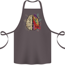Science vs Artistic Brain Art IQ Physics Cotton Apron 100% Organic Dark Grey