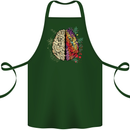 Science vs Artistic Brain Art IQ Physics Cotton Apron 100% Organic Forest Green