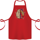 Science vs Artistic Brain Art IQ Physics Cotton Apron 100% Organic Red
