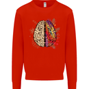 Science vs Artistic Brain Art IQ Physics Kids Sweatshirt Jumper Bright Red