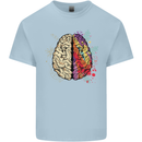 Science vs Artistic Brain Art IQ Physics Kids T-Shirt Childrens Light Blue