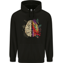Science vs Artistic Brain Art IQ Physics Mens 80% Cotton Hoodie Black