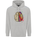 Science vs Artistic Brain Art IQ Physics Mens 80% Cotton Hoodie Sports Grey