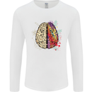 Science vs Artistic Brain Art IQ Physics Mens Long Sleeve T-Shirt White