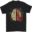 Science vs Artistic Brain Art IQ Physics Mens T-Shirt 100% Cotton Black