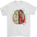 Science vs Artistic Brain Art IQ Physics Mens T-Shirt 100% Cotton White