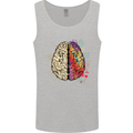 Science vs Artistic Brain Art IQ Physics Mens Vest Tank Top Sports Grey
