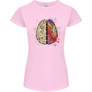 Science vs Artistic Brain Art IQ Physics Womens Petite Cut T-Shirt Light Pink
