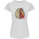 Science vs Artistic Brain Art IQ Physics Womens Petite Cut T-Shirt White