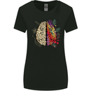 Science vs Artistic Brain Art IQ Physics Womens Wider Cut T-Shirt Black