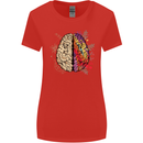 Science vs Artistic Brain Art IQ Physics Womens Wider Cut T-Shirt Red