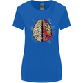 Science vs Artistic Brain Art IQ Physics Womens Wider Cut T-Shirt Royal Blue