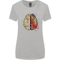 Science vs Artistic Brain Art IQ Physics Womens Wider Cut T-Shirt Sports Grey