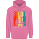Scoot Life Scooter Motorcycle Childrens Kids Hoodie Azalea