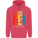 Scoot Life Scooter Motorcycle Childrens Kids Hoodie Heliconia