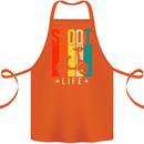 Scoot Life Scooter Motorcycle Cotton Apron 100% Organic Orange