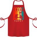 Scoot Life Scooter Motorcycle Cotton Apron 100% Organic Red