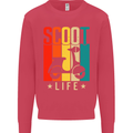 Scoot Life Scooter Motorcycle Kids Sweatshirt Jumper Heliconia
