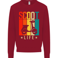 Scoot Life Scooter Motorcycle Kids Sweatshirt Jumper Red