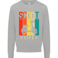 Scoot Life Scooter Motorcycle Kids Sweatshirt Jumper Sports Grey