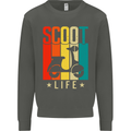 Scoot Life Scooter Motorcycle Kids Sweatshirt Jumper Storm Grey