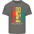 Scoot Life Scooter Motorcycle Kids T-Shirt Childrens Charcoal