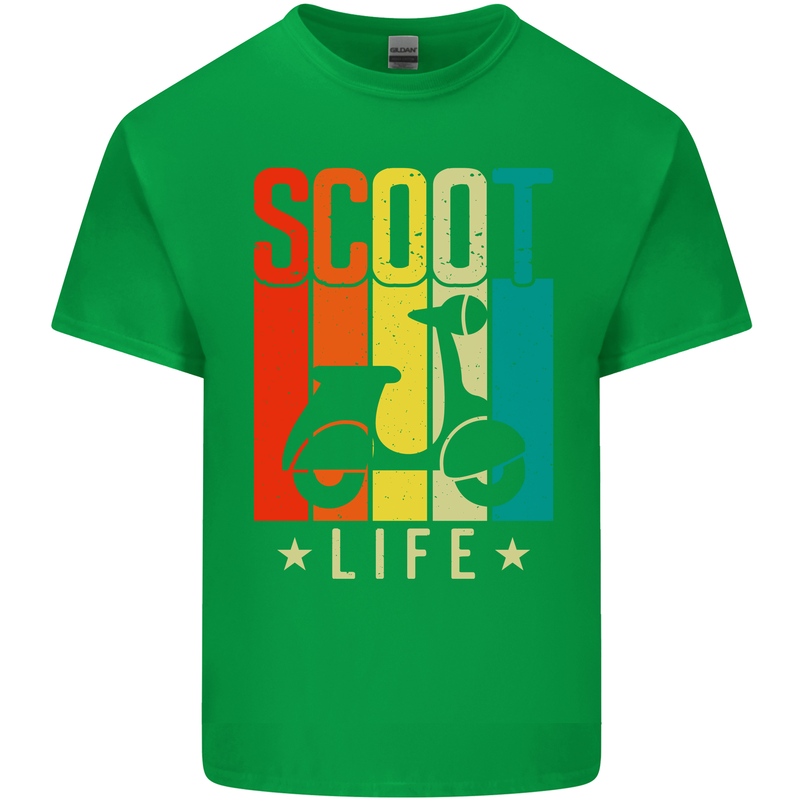 Scoot Life Scooter Motorcycle Kids T-Shirt Childrens Irish Green