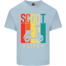 Scoot Life Scooter Motorcycle Kids T-Shirt Childrens Light Blue
