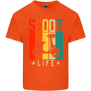 Scoot Life Scooter Motorcycle Kids T-Shirt Childrens Orange