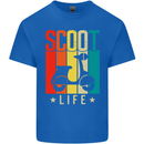 Scoot Life Scooter Motorcycle Kids T-Shirt Childrens Royal Blue