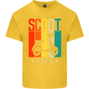 Scoot Life Scooter Motorcycle Kids T-Shirt Childrens Yellow