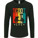 Scoot Life Scooter Motorcycle Mens Long Sleeve T-Shirt Black