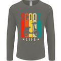 Scoot Life Scooter Motorcycle Mens Long Sleeve T-Shirt Charcoal