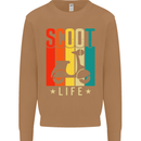 Scoot Life Scooter Motorcycle Mens Sweatshirt Jumper Caramel Latte