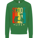 Scoot Life Scooter Motorcycle Mens Sweatshirt Jumper Irish Green