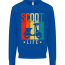 Scoot Life Scooter Motorcycle Mens Sweatshirt Jumper Royal Blue