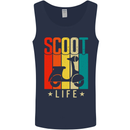Scoot Life Scooter Motorcycle Mens Vest Tank Top Navy Blue