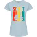 Scoot Life Scooter Motorcycle Womens Petite Cut T-Shirt Light Blue