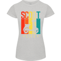 Scoot Life Scooter Motorcycle Womens Petite Cut T-Shirt Sports Grey
