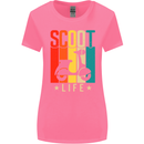 Scoot Life Scooter Motorcycle Womens Wider Cut T-Shirt Azalea