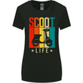 Scoot Life Scooter Motorcycle Womens Wider Cut T-Shirt Black