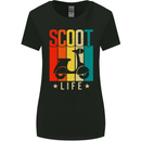 Scoot Life Scooter Motorcycle Womens Wider Cut T-Shirt Black