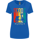 Scoot Life Scooter Motorcycle Womens Wider Cut T-Shirt Royal Blue